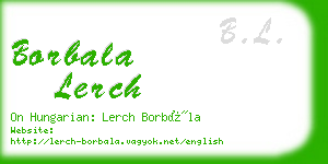 borbala lerch business card